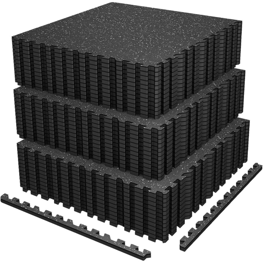 Home Gym Rubber Flooring - Home Gym Exercise Mats: 0.56in Thick