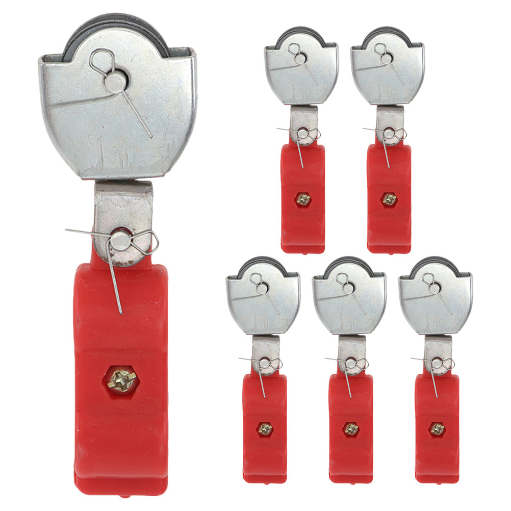 Cable Pulley System - 6Pcs Cable Pulley Heavy Duty Steel
