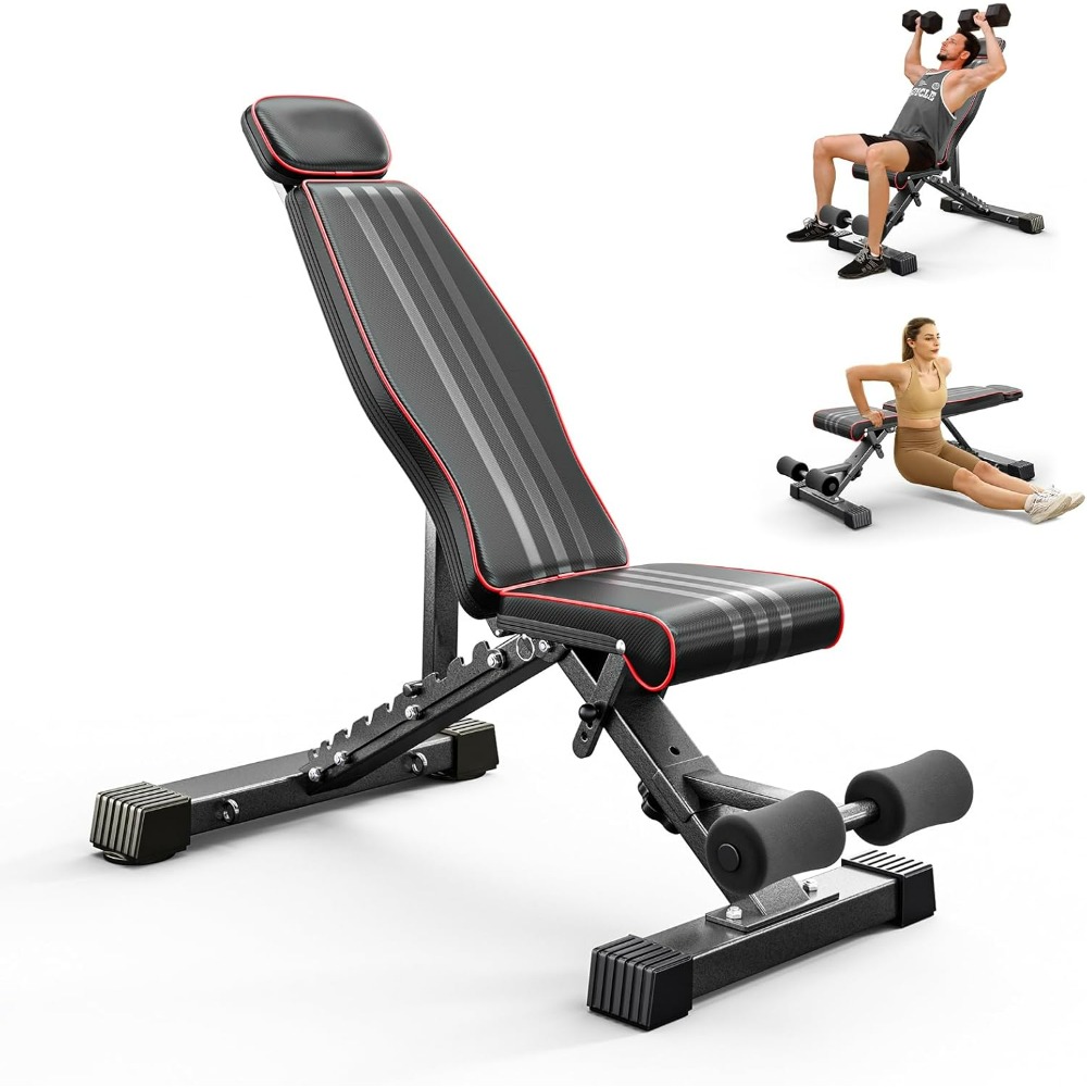 Home Gym Weight Bench - Adjustable Foldable Weight Bench 660LBS Home