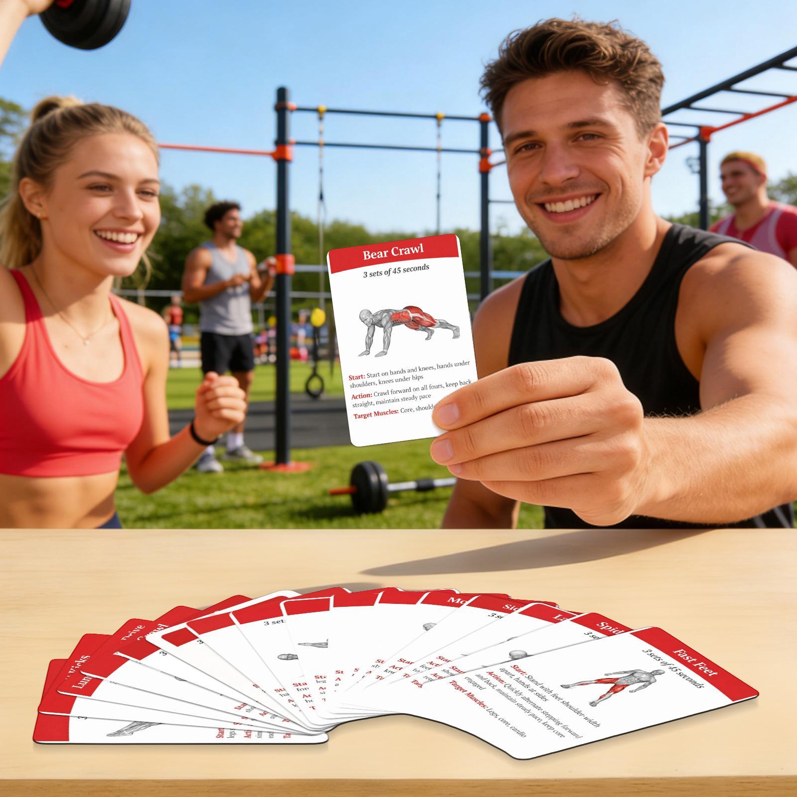 Workout Cards Exercise Deck 36 - Home Gym Furniture ulasan dan harga