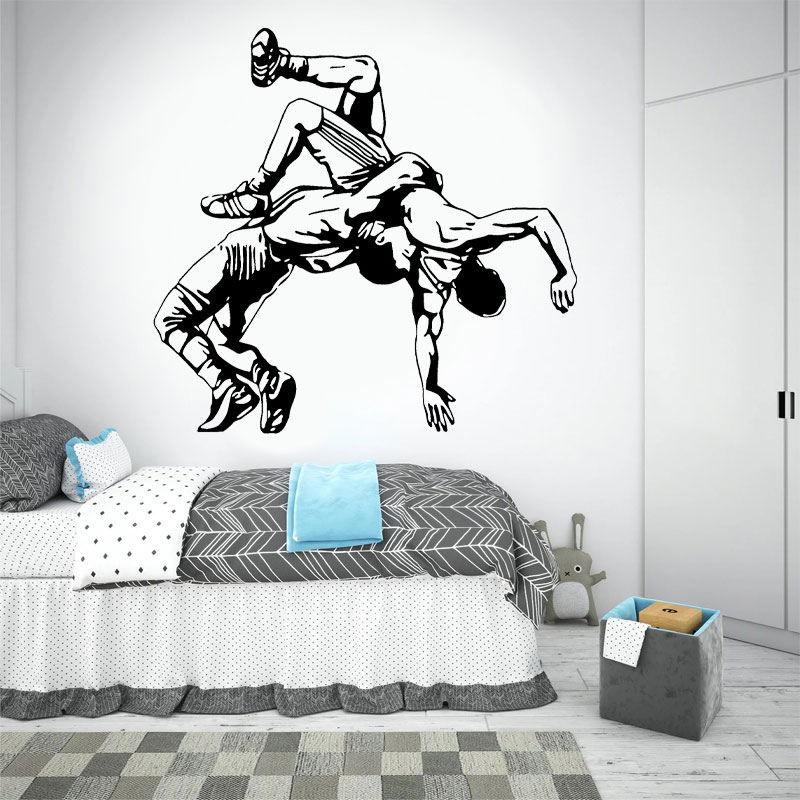 Wrestling Throw Wall Decals Vi - Home Gym Furniture ulasan dan harga