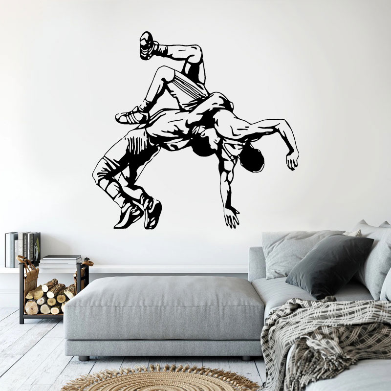Wrestling Throw Wall Decals Vi - Home Gym Furniture ulasan dan harga