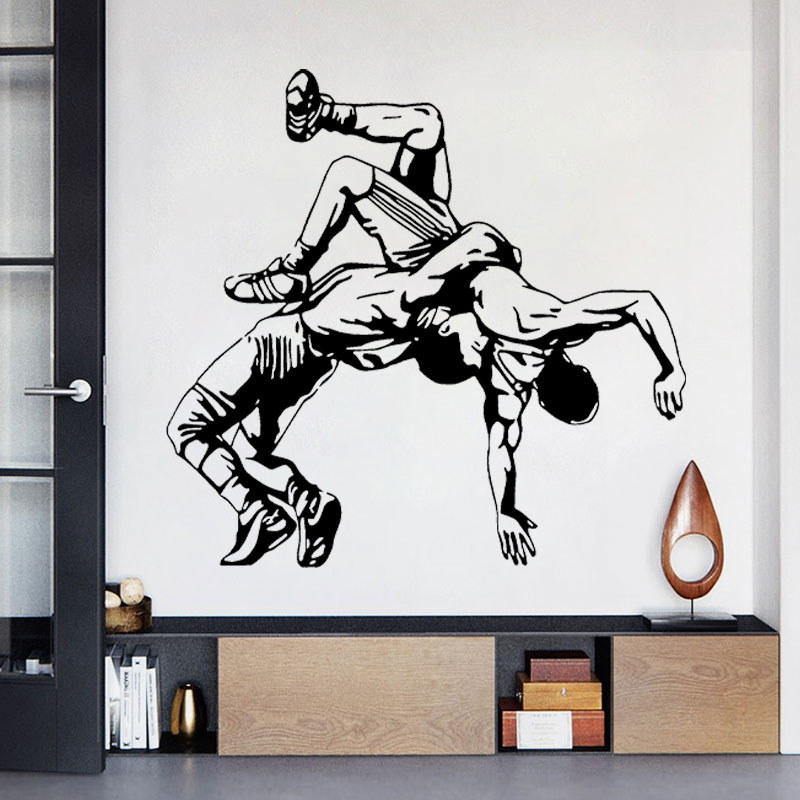 Wrestling Throw Wall Decals Vi - Home Gym Furniture ulasan dan harga