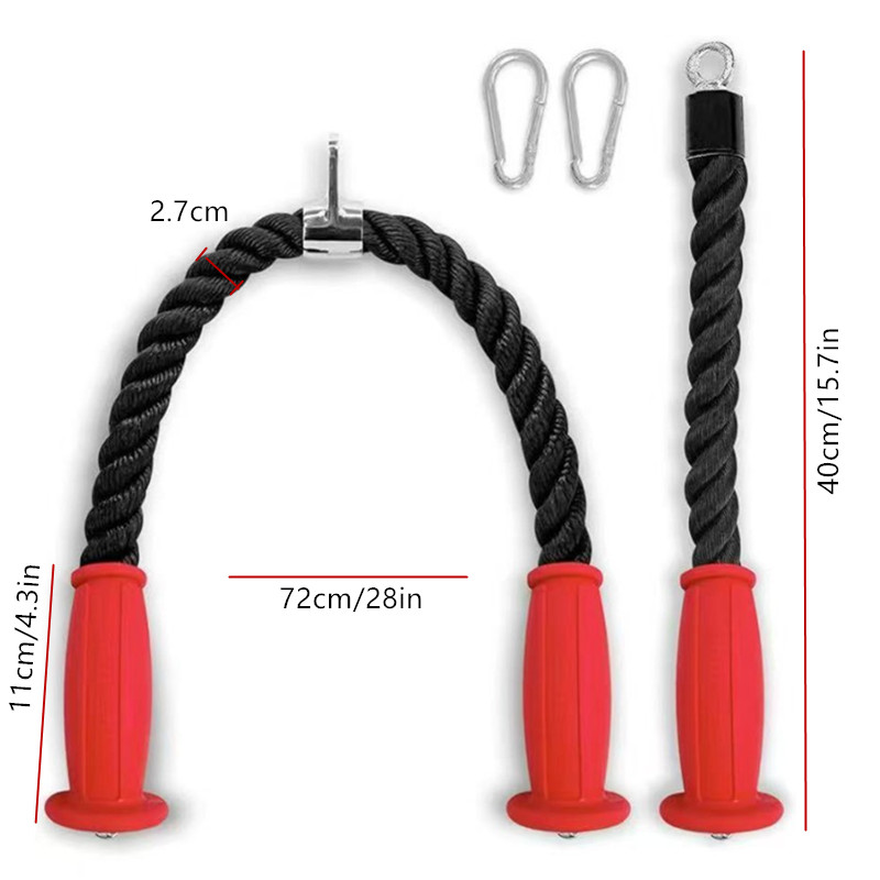 Ergonomic Tricep Ropes Non-Sli - Home Gym Hyrox ulasan dan harga