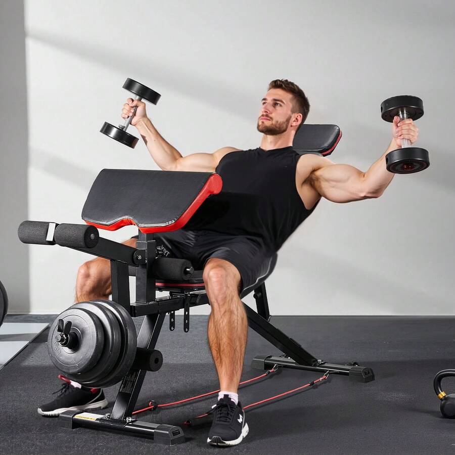 Weight Bench, 800lbs Adjustabl - Home Gym Weight Bench ulasan dan harga