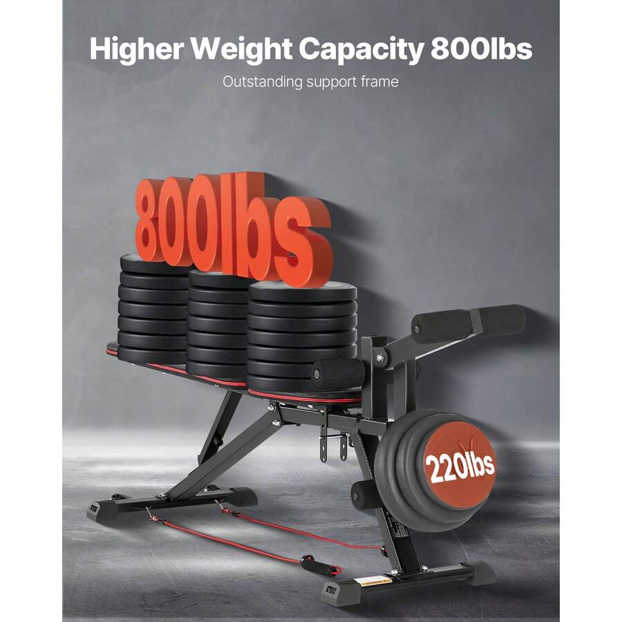Weight Bench, 800lbs Adjustabl - Home Gym Weight Bench ulasan dan harga