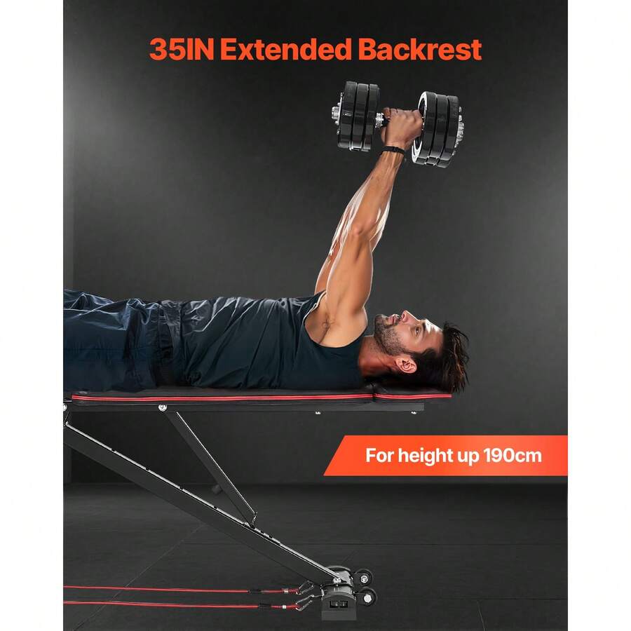 Weight Bench, 800lbs Adjustabl - Home Gym Weight Bench ulasan dan harga