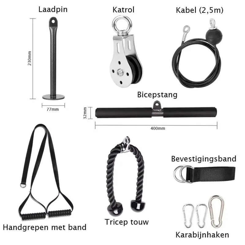 DIY Cable Pulley System, Cable - Cable Pulley System ulasan dan harga