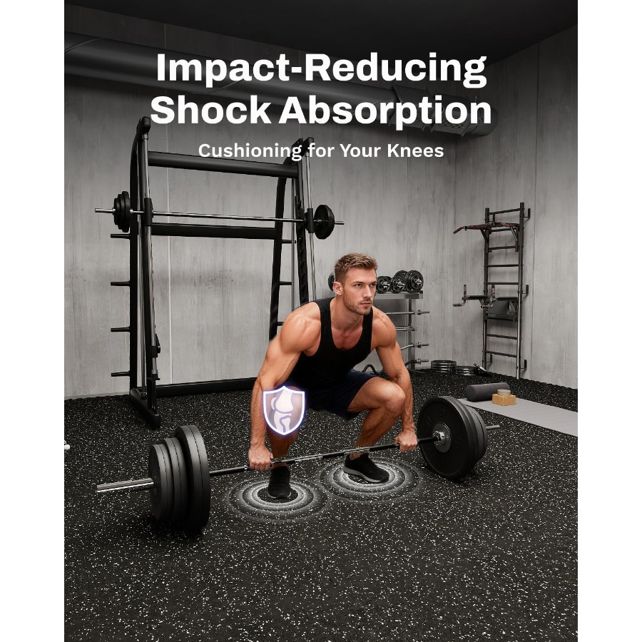 Home Gym Exercise Mats: 0.56in - Home Gym Rubber Flooring ulasan dan harga
