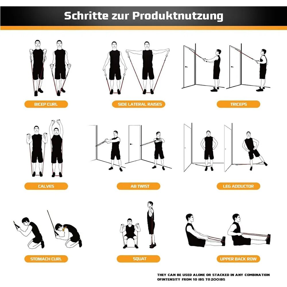 Resistance Bands Set Tension P - Home Gym Hyrox ulasan dan harga