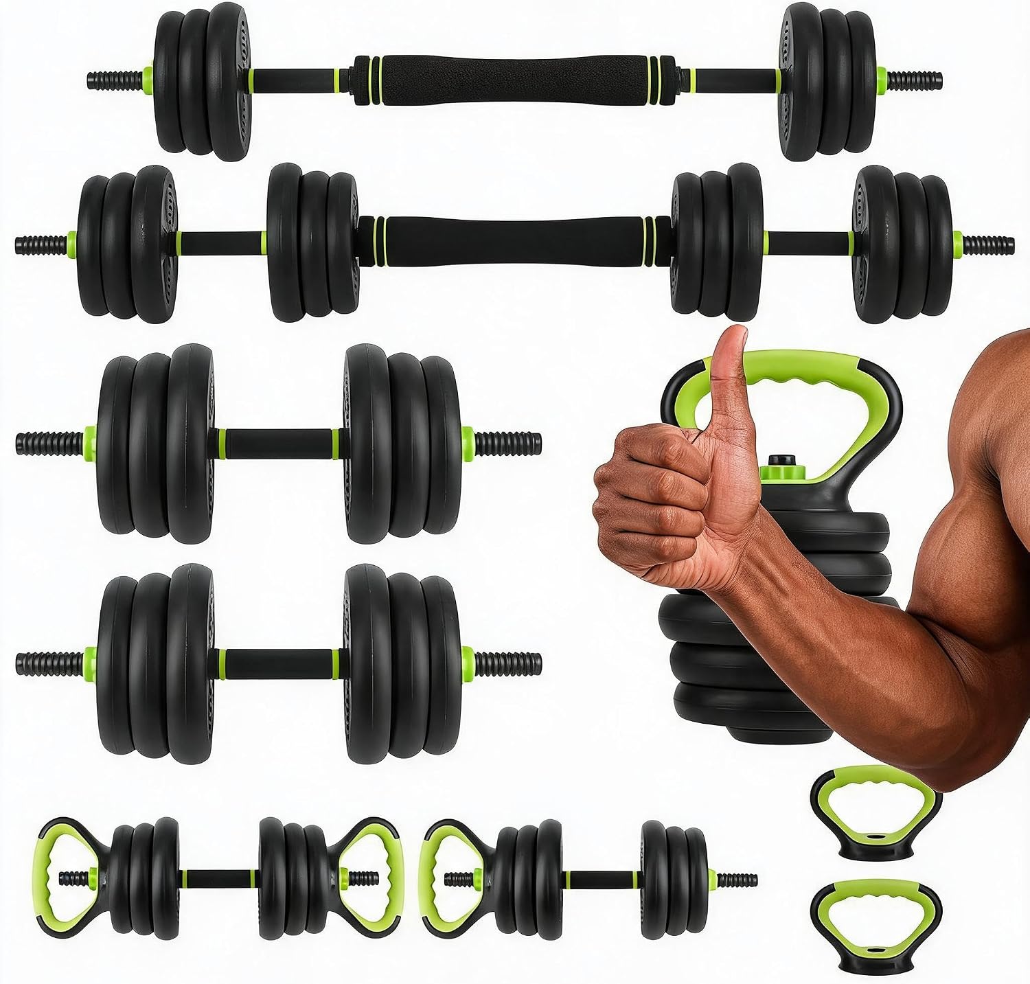 4 in 1 Adjustable Dumbbell Set - Home Gym Furniture ulasan dan harga