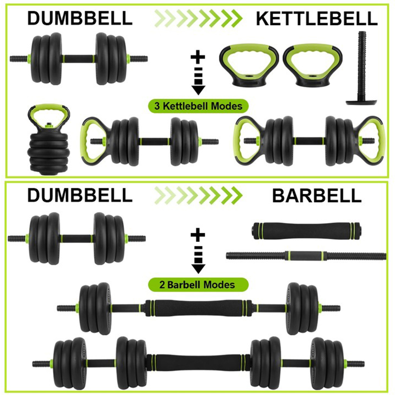 4 in 1 Adjustable Dumbbell Set - Home Gym Furniture ulasan dan harga