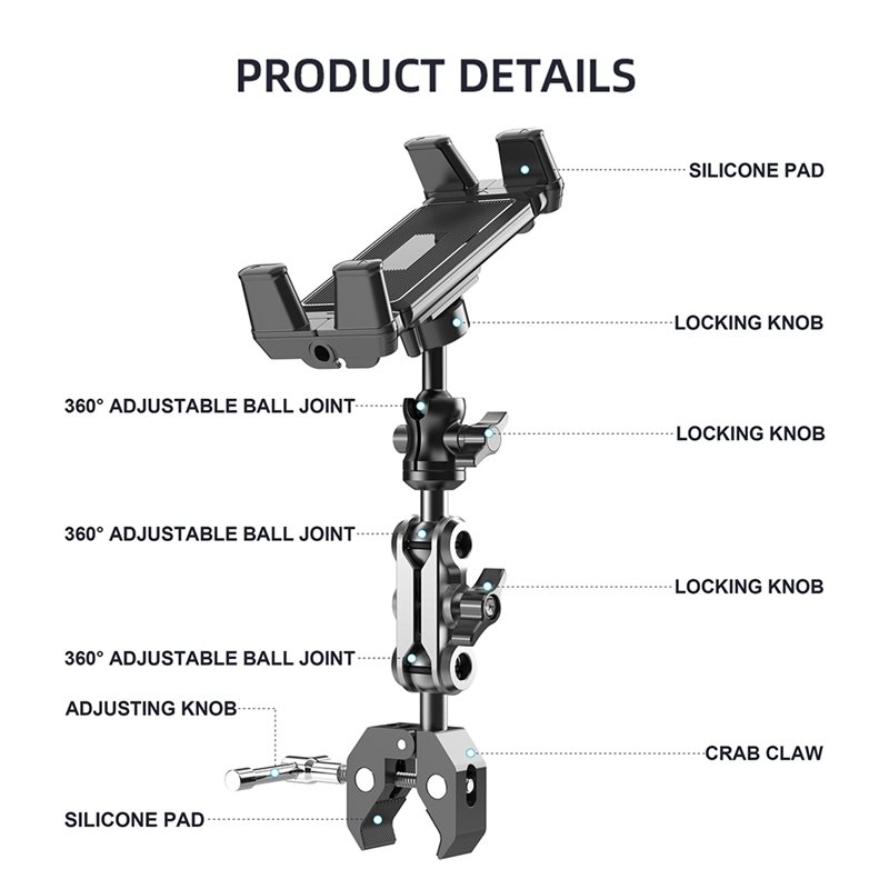 ABSK-Adjustable Phone Stand Fo - Home Gym Video ulasan dan harga