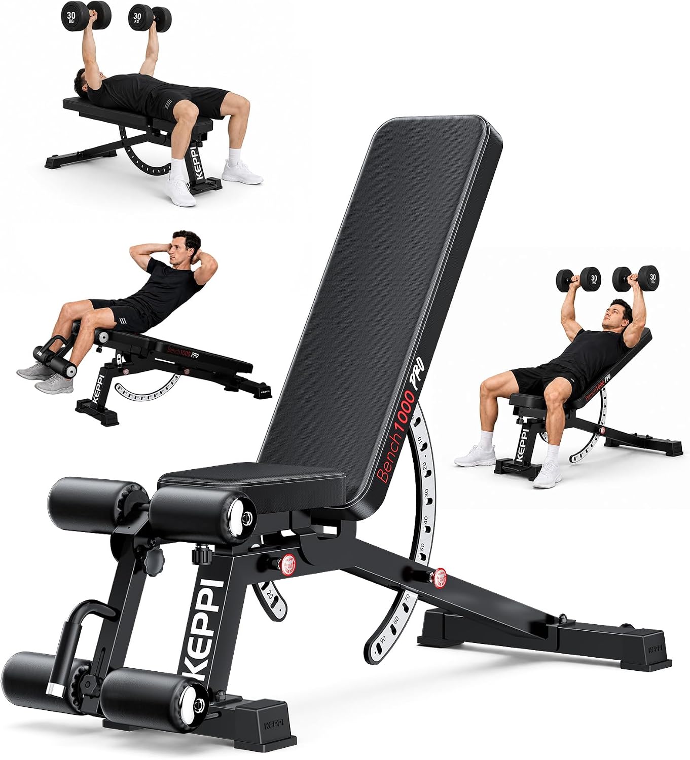 Adjustable Weight Bench 1200LB - Home Gym Weight Bench ulasan dan harga