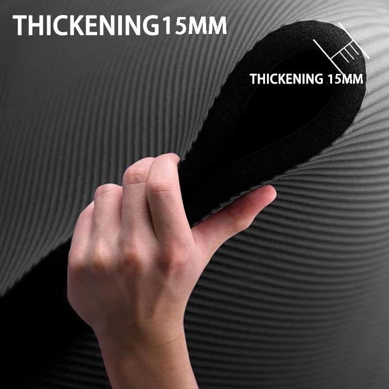 Non-slip Extra Thick 15mm Yoga - Home Gym Furniture ulasan dan harga