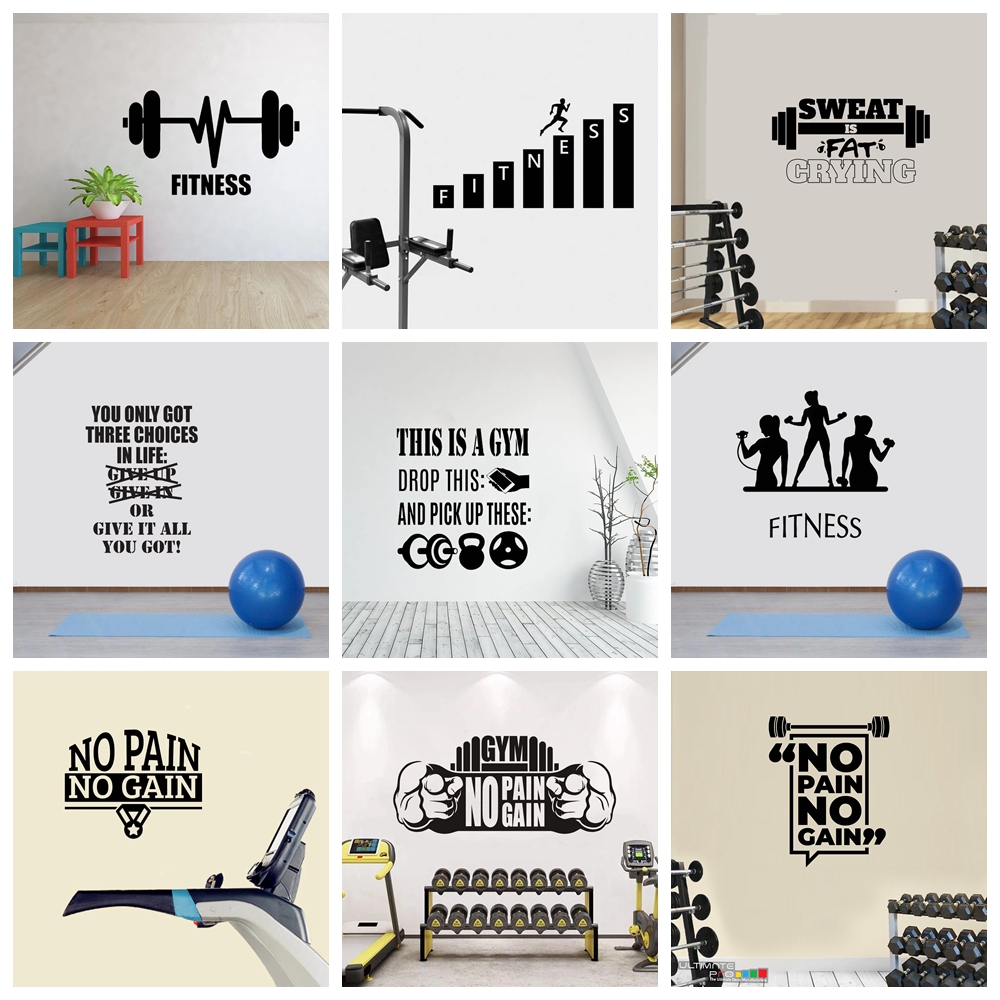 1 pc hot sale GYM culture Wall - Home Gym Furniture ulasan dan harga