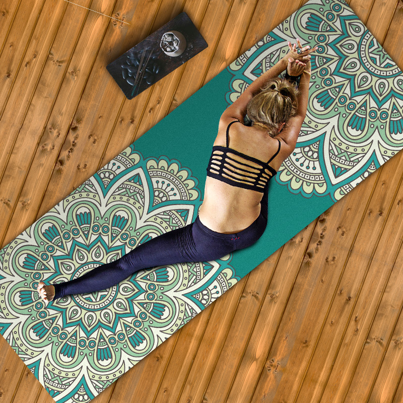 Foldable Portable Suede Yoga T - Home Gym Rubber Flooring ulasan dan harga