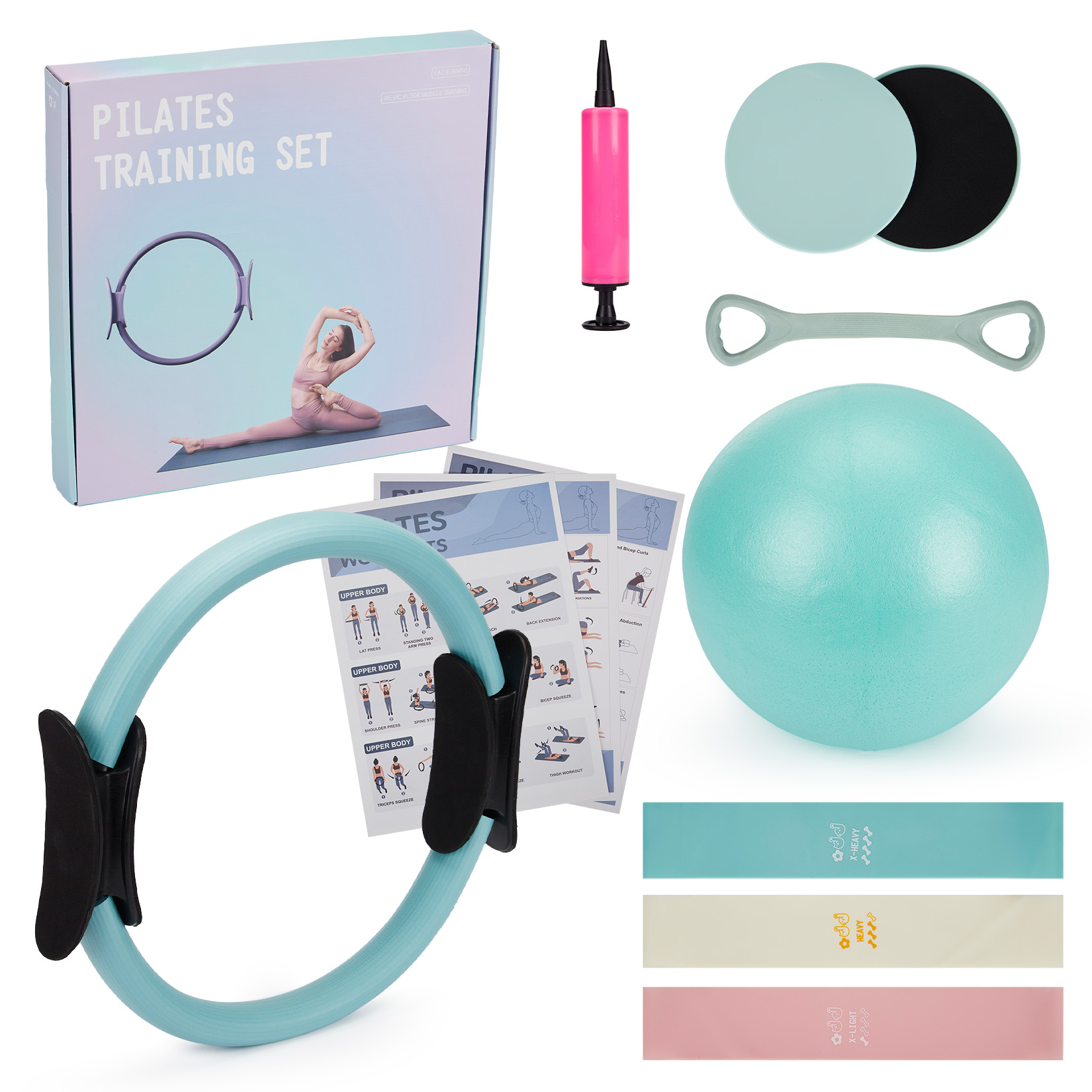 Pilates Training Set, 6-in-1 P - Home Gym Furniture ulasan dan harga