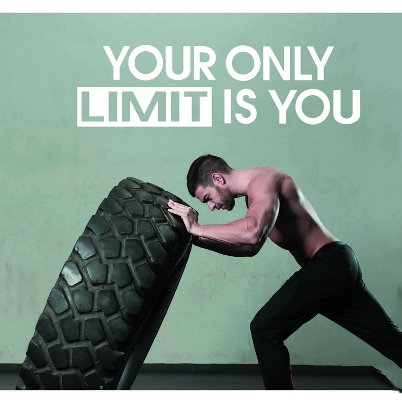 Your Only Limit Is You - Wall  - Home Gym Furniture ulasan dan harga