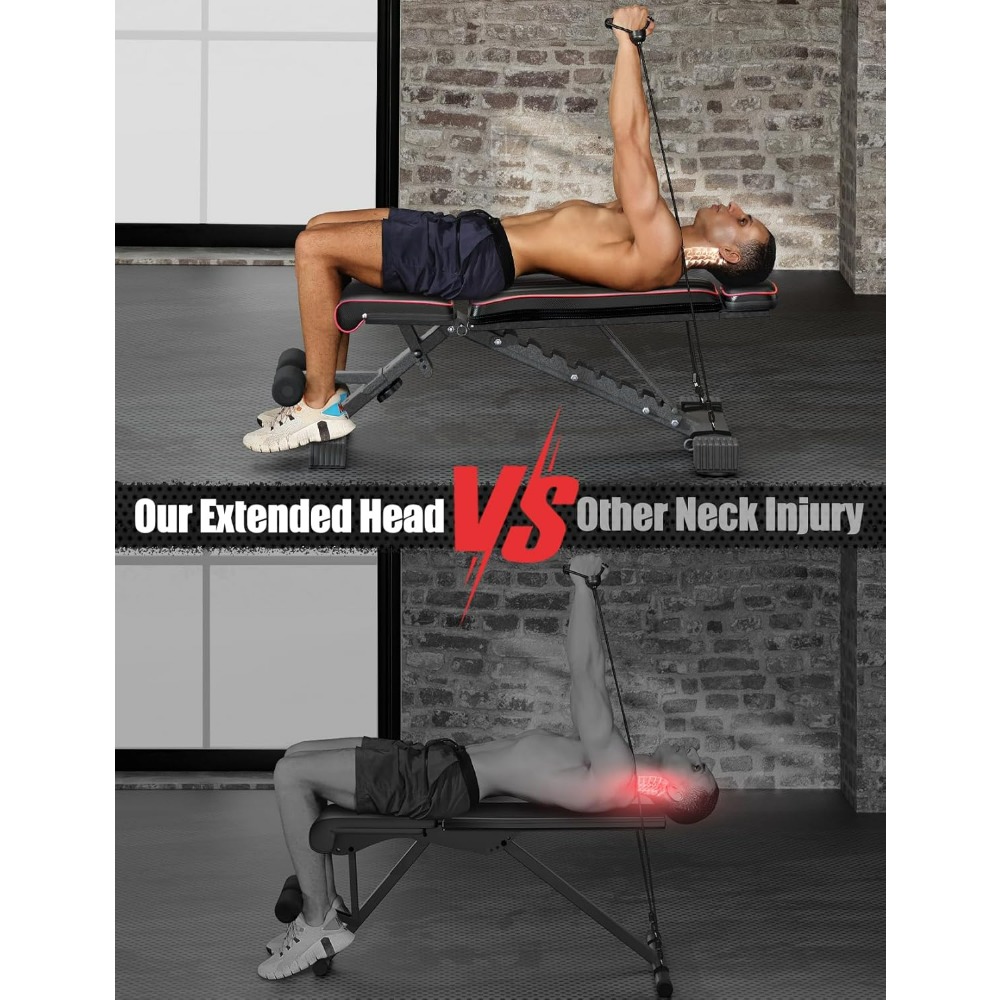 Adjustable Foldable Weight Ben - Home Gym Weight Bench ulasan dan harga