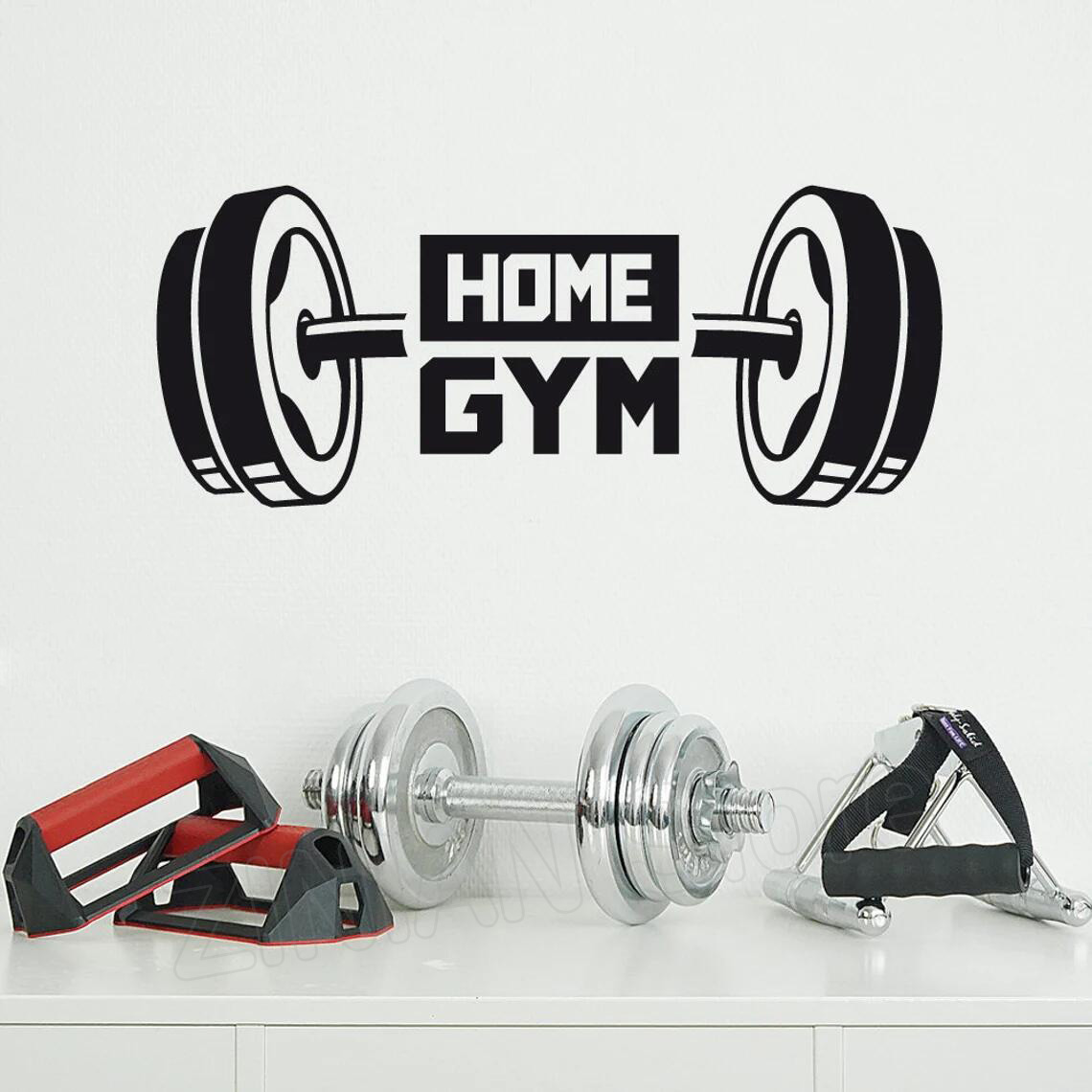 Fitness Home Gym Decor Wall St - Home Gym Furniture ulasan dan harga
