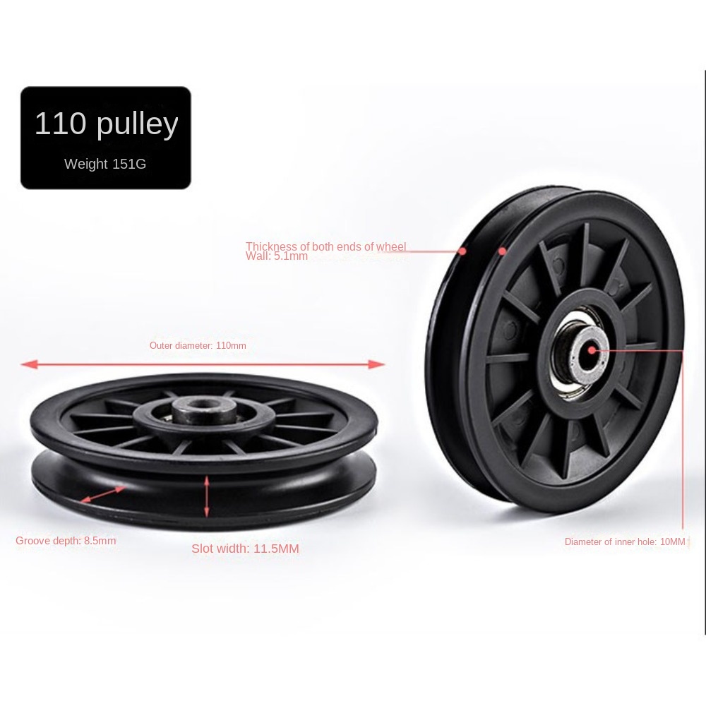High Quality Black Nylon Beari - Cable Pulley System ulasan dan harga